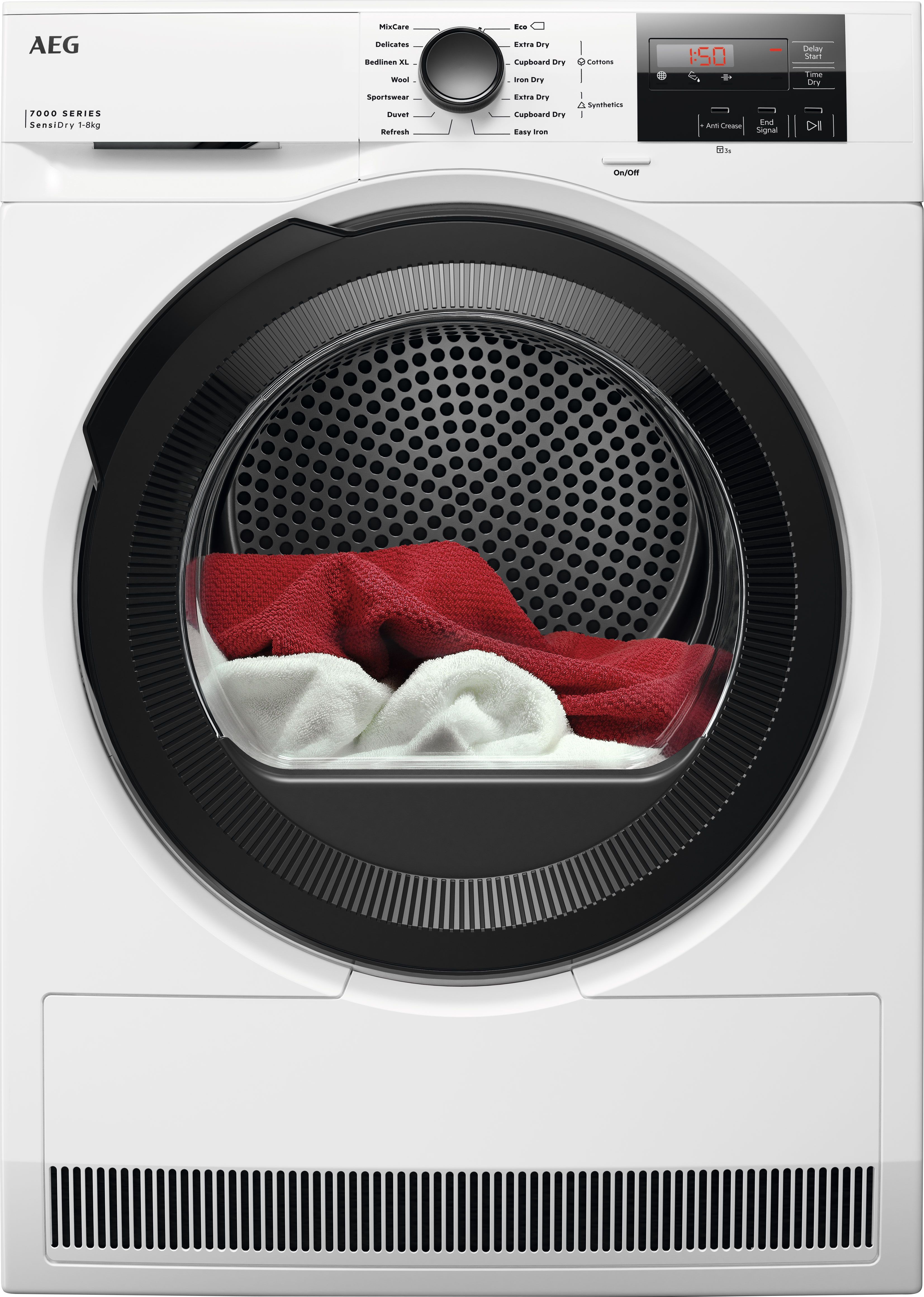 AEG 8 kg Heat Pump Tumble Dryer - White