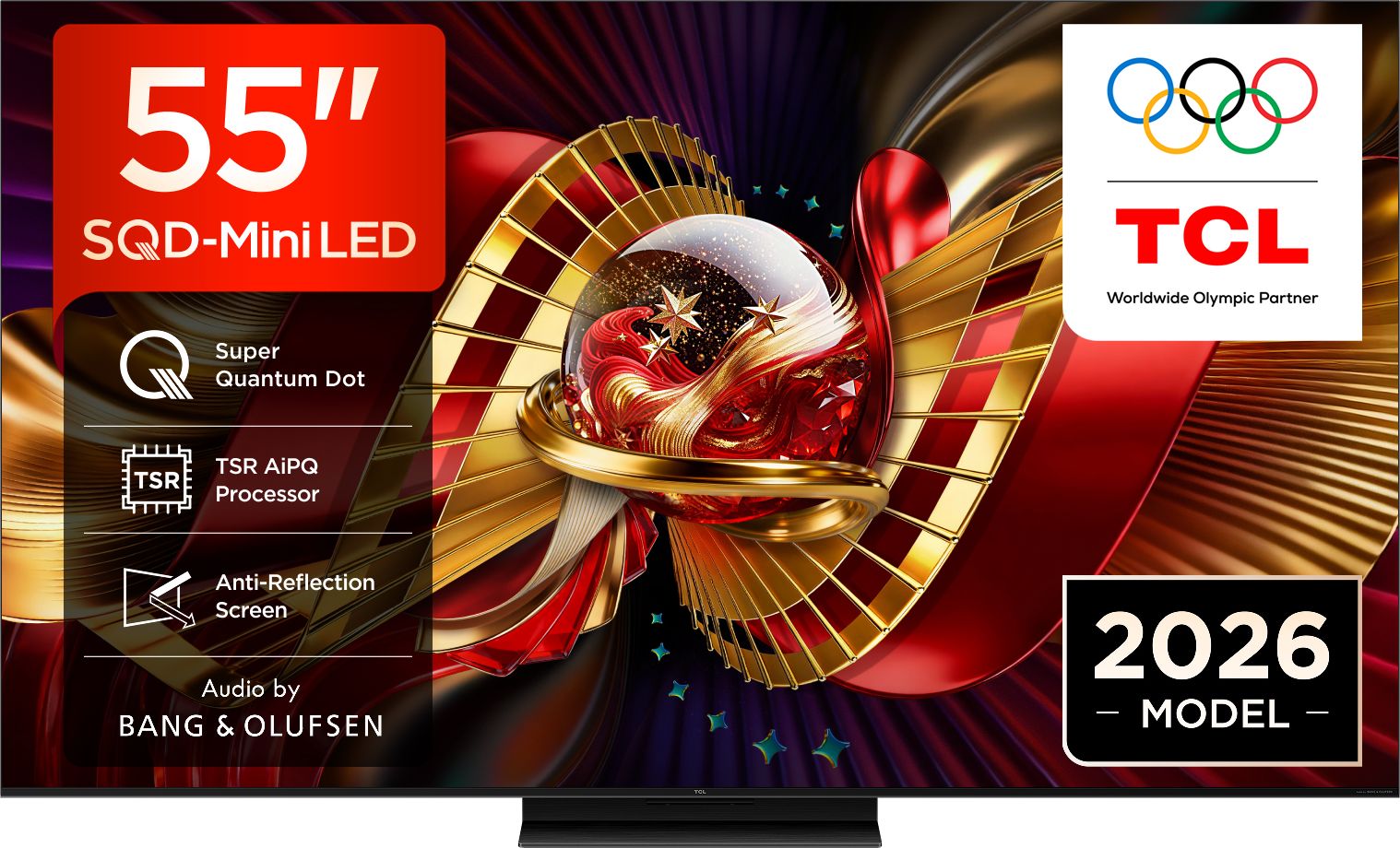 TCL - 55C8L-UK - Smart Google TV - 55 Inch - 4K Ultra HD - Mini LED - Black