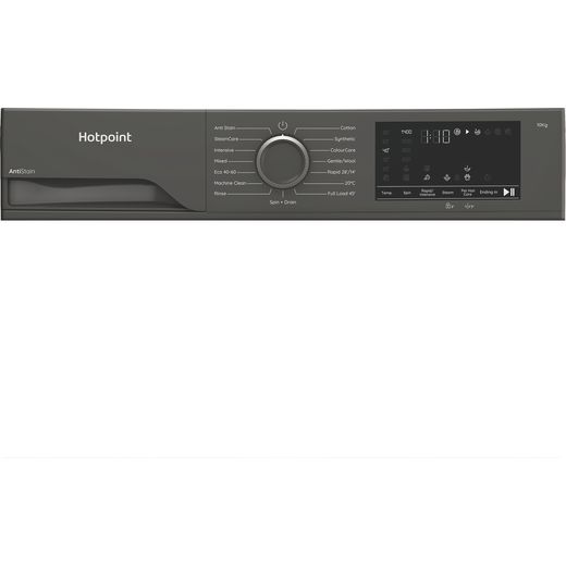 Hotpoint AntiStain H 101G ANTI STAIN UK Washing Machine with 1400 rpm - Graphite - Control panel shot 