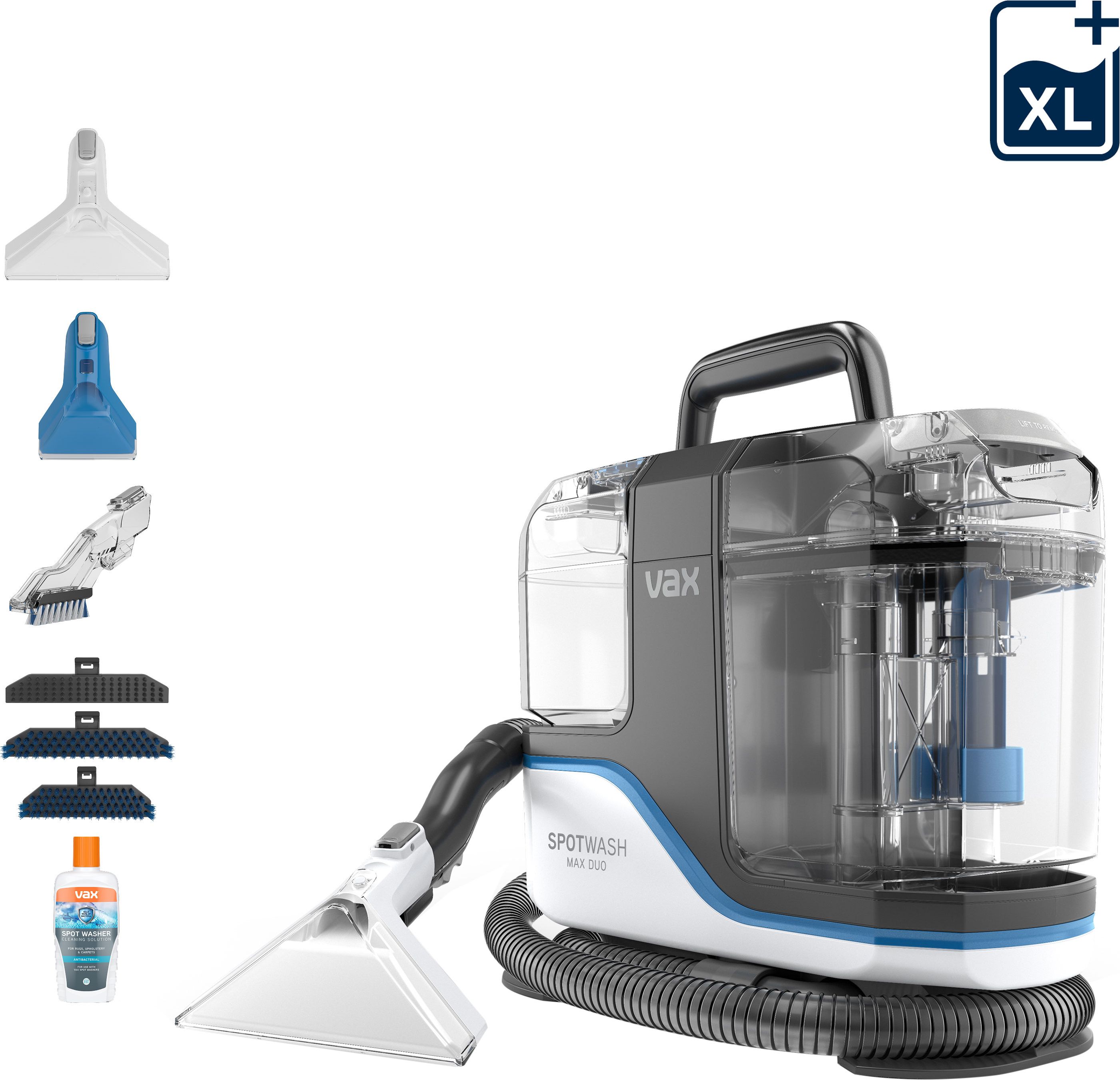 Image of Vax SpotWash Max Duo CDSW-MSXD Carpet Cleaner, White / Blue