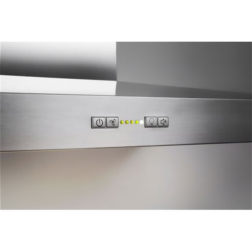 Hotpoint PHC77FLBIX 70cm Chimney Cooker Hood - Stainless Steel - Close up shot