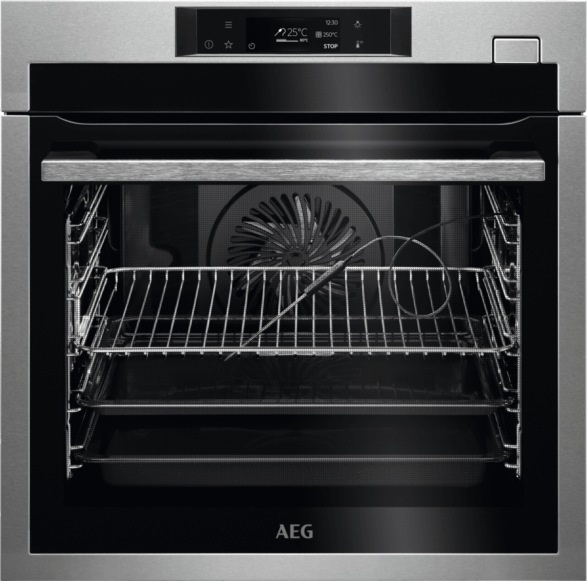 AEG 8000 Series BSE782380M Built In Electric Single Oven - Stainless Steel - A++ Rated, Stainless Steel