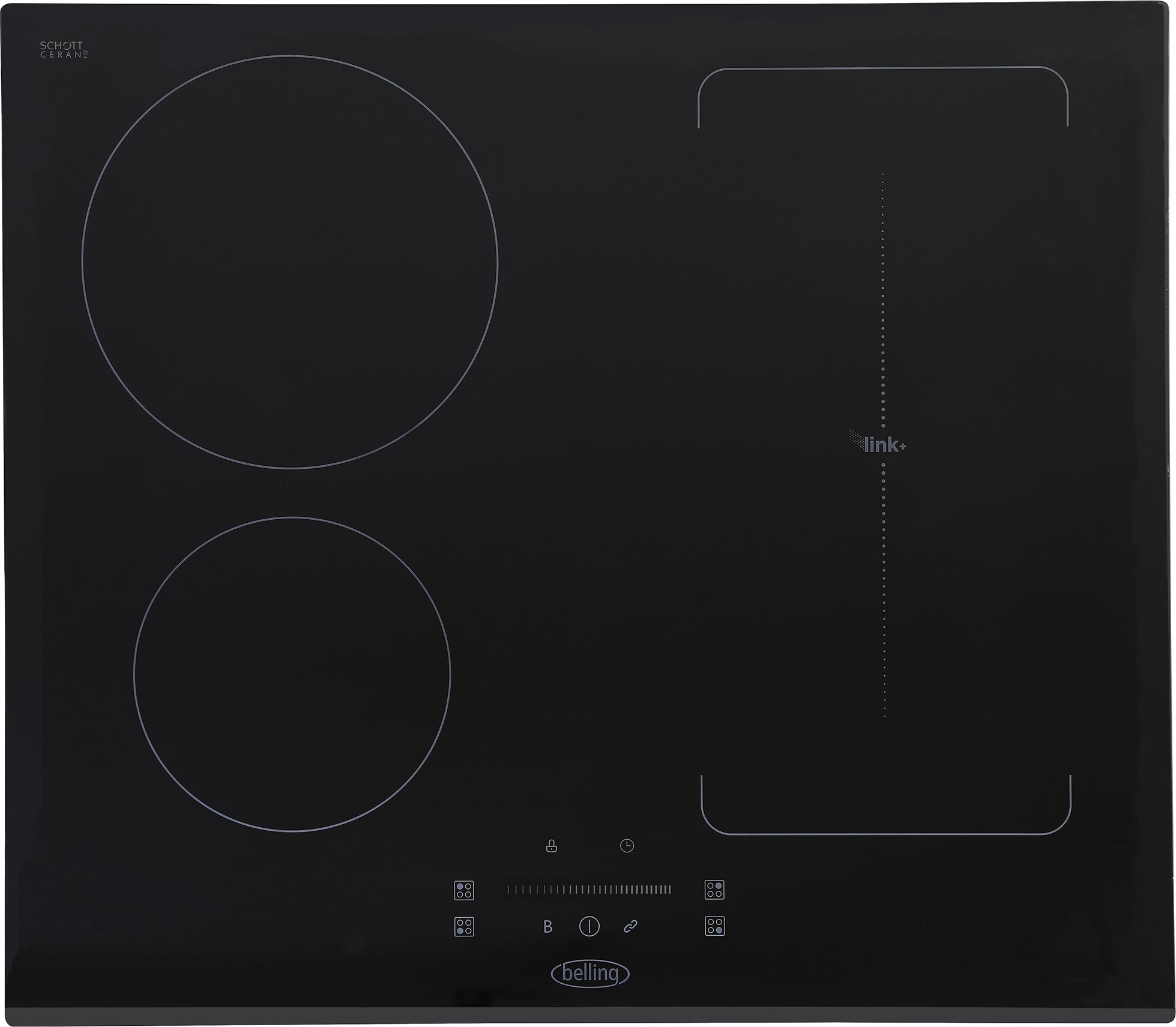 Image of Belling BEL IHL603 59cm Induction Hob - Black, Black