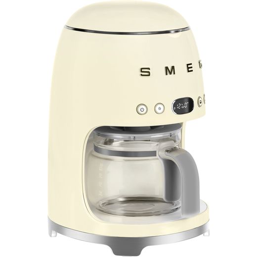 Smeg DCF02CRUK Filter Coffee Machine with Timer - Cream