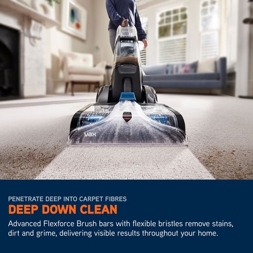 Vax Platinum Smartwash CDCW-SWXS Carpet Cleaner - Annotation -  Deep down clean shot