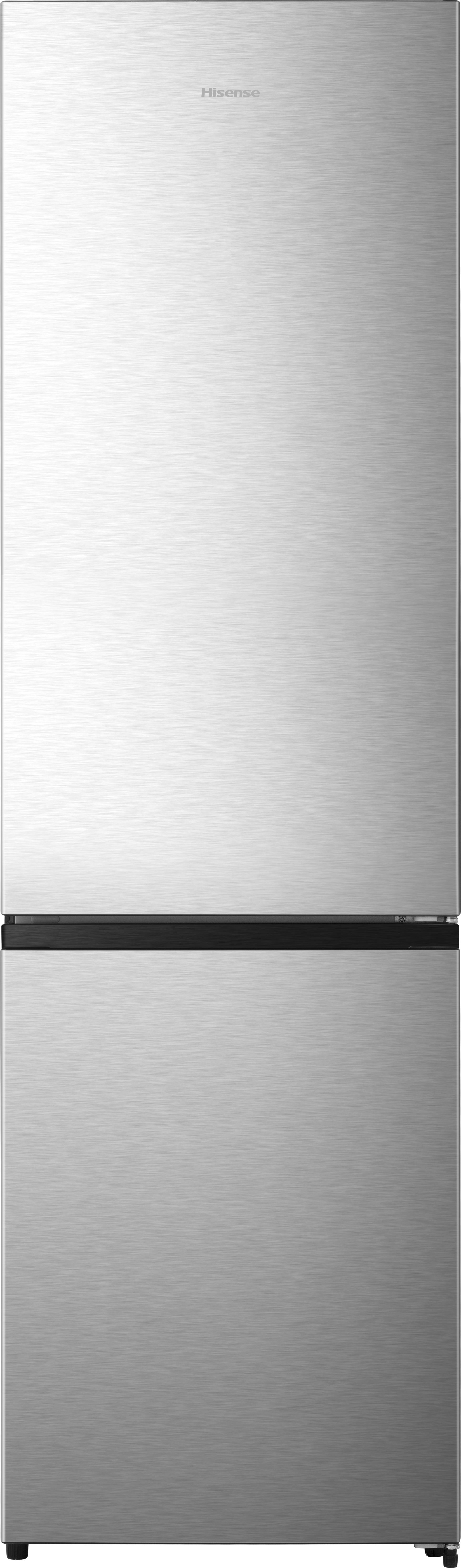 Hisense RB435N4BCE 70/30 No Frost Fridge Freezer - Stainless Steel - E Rated, Stainless Steel