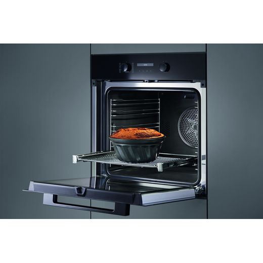 Miele H 2861 B Wifi Connected Built In Electric Single Oven - Black - Food cooking in oven shot