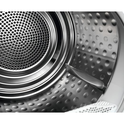 AEG SensiDry Technology TR718L4B 8Kg Heat Pump Tumble Dryer - White - Inside drum