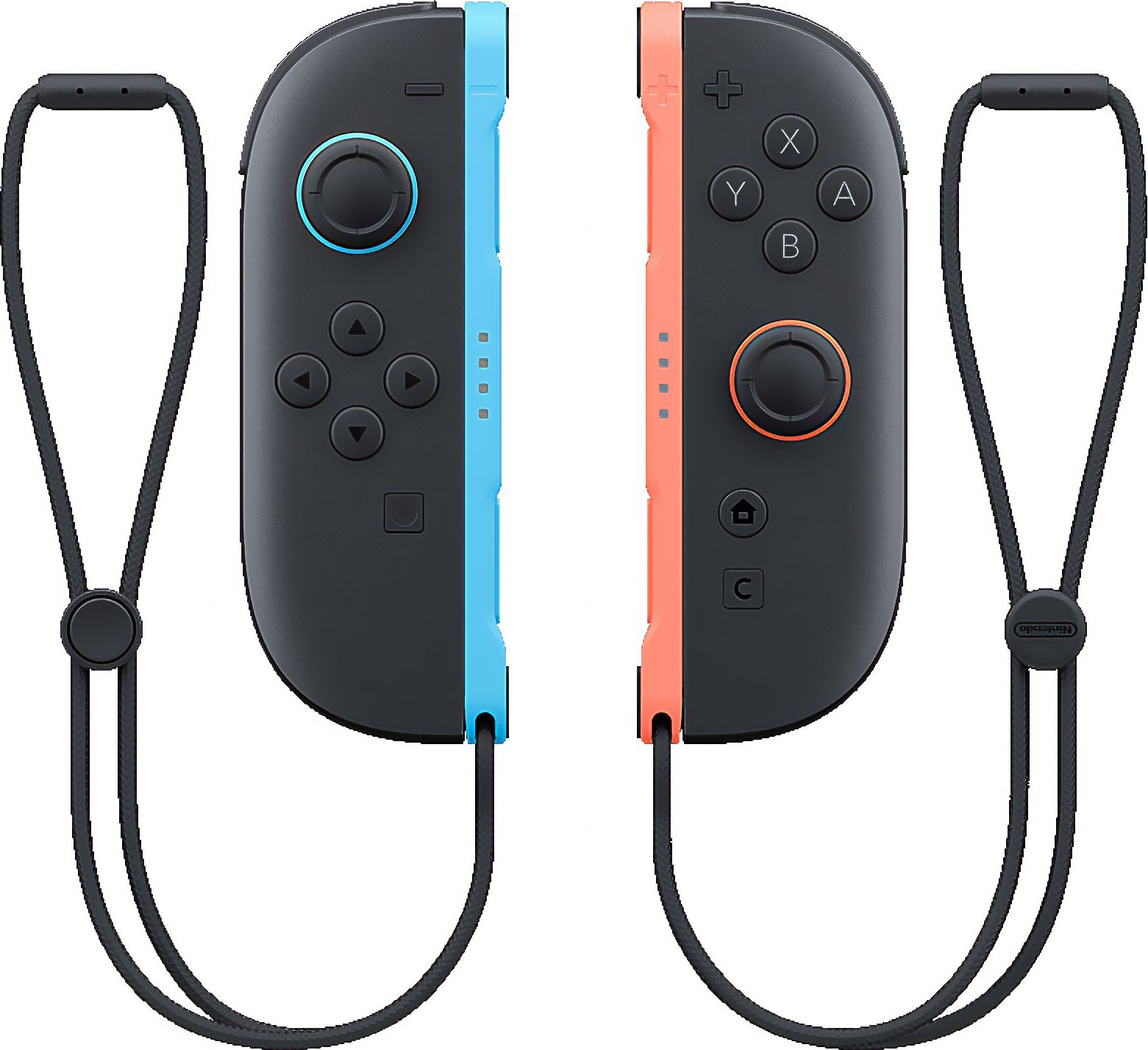 Image of Nintendo Joy-Con 2 Pair - (L+R) - Light Blue / Light Red, Blue