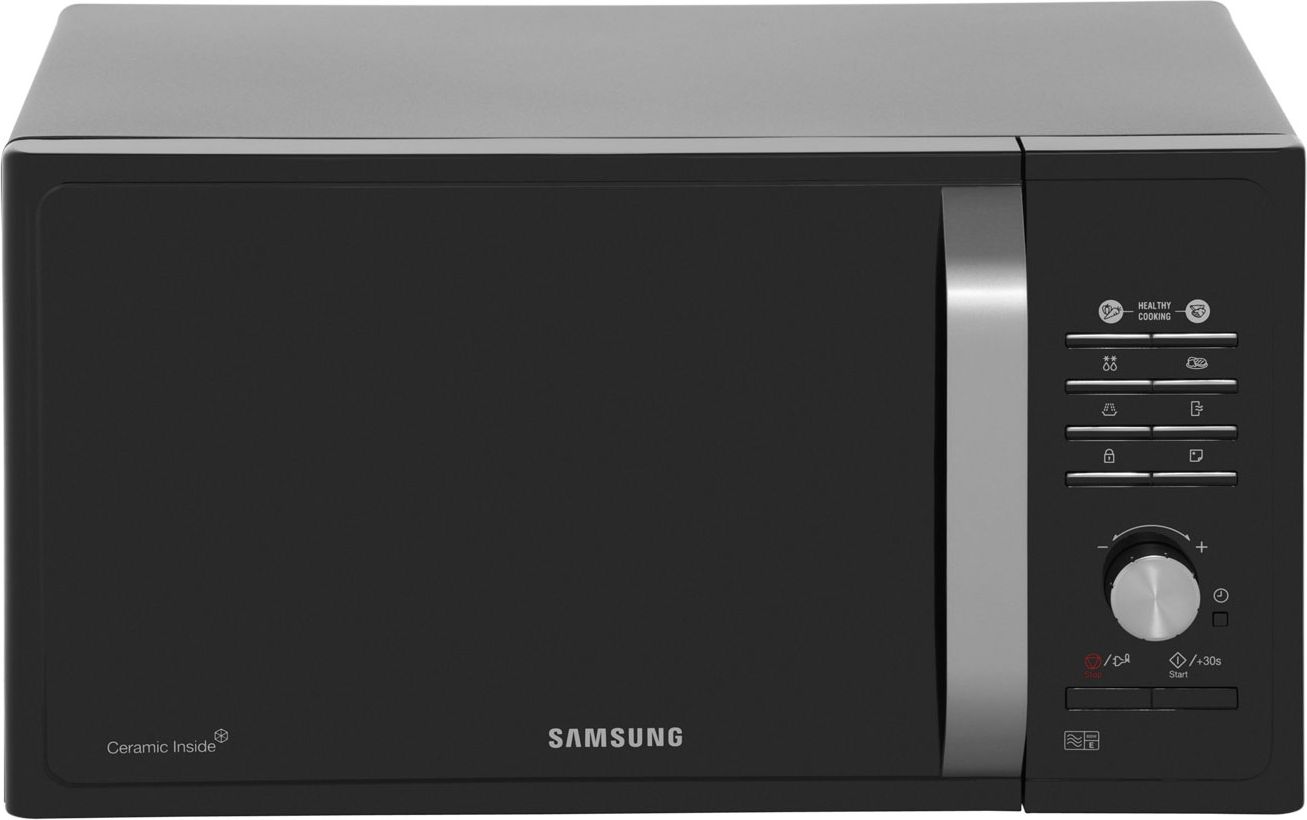 Samsung MS23F301TAK 28cm tall, 49cm wide, Freestanding Compact Microwave - Black, Black