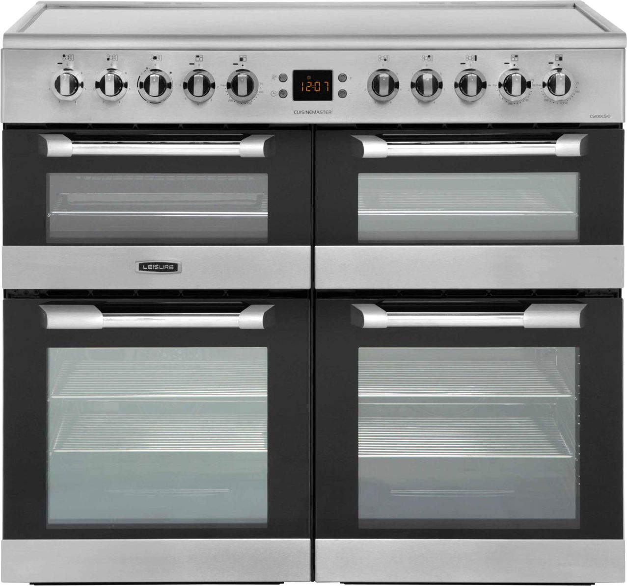 Image of Leisure Cuisinemaster CS100C510X 100cm wide Electric Range Cooker with Ceramic Hob - Stainless Steel - A/A/A Rated, Stainless Steel