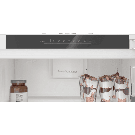 Bosch Series 6 KIR81ADD0G Integrated Upright Fridge - White - Control panel
