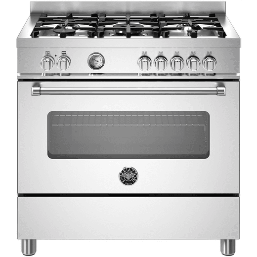 Bertazzoni Master Series MAS95C1EXC 90cm Dual Fuel Range Cooker - Stainless Steel - A Rated