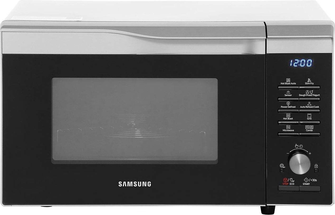 Samsung Easy View MC28M6075CS Freestanding 31cm Tall Microwave - Silver, Silver