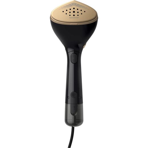 Philips 7000 series STH7060/86 Handheld Garment Steamer - Black / Gold - front shot