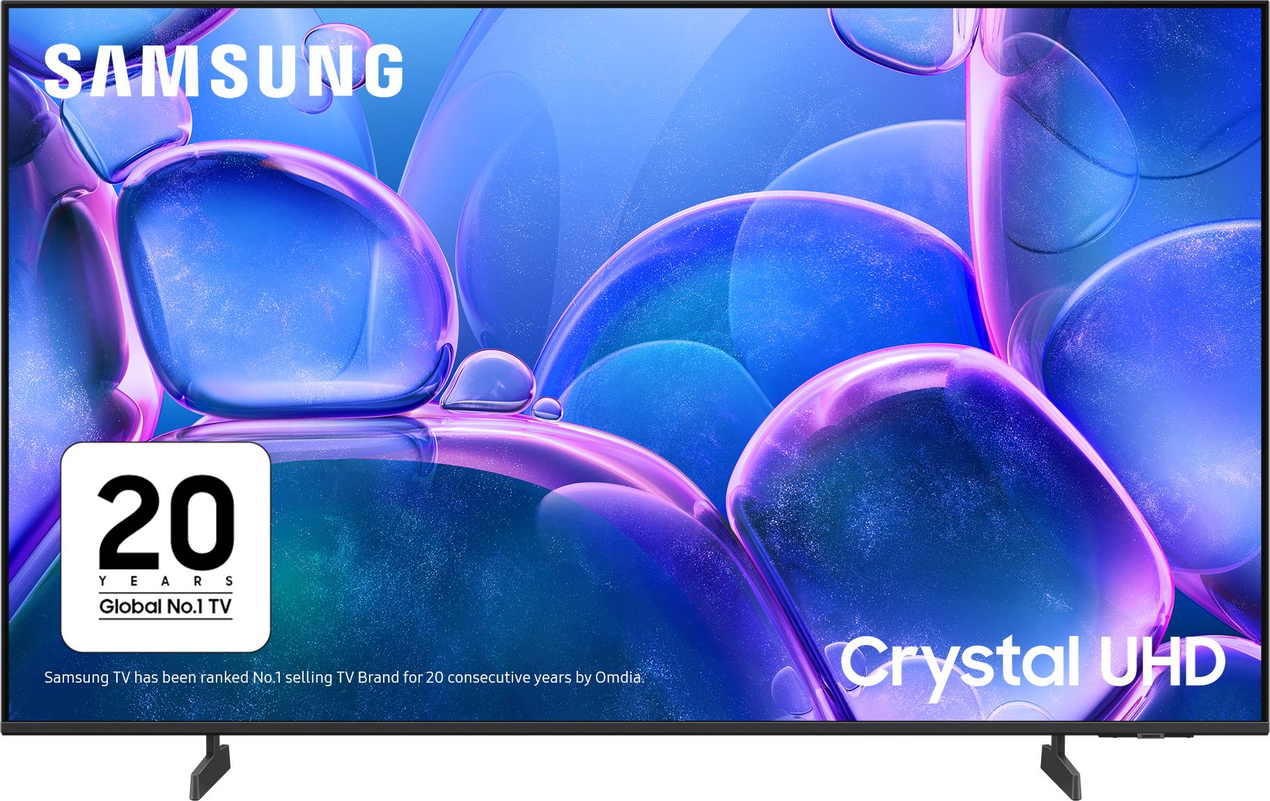 Samsung 43" 4K UHD Smart TV - Crystal Processor 4K - HDR10+ - Black