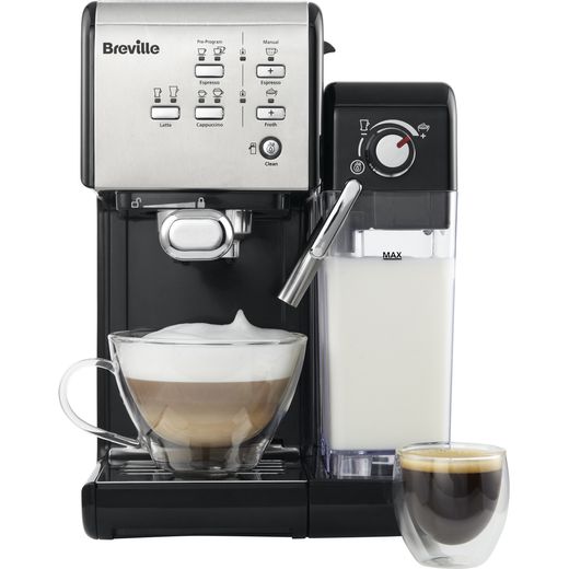 Breville VCF107 Bean to Cup Coffee Machine - Black / Chrome