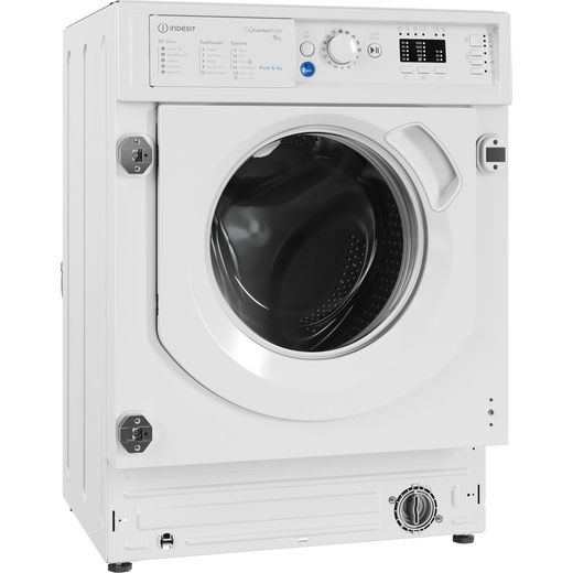 Indesit BI WMIL 91485 UK 8kg Washing Machine with 1400 rpm - White  - Right perspective shot 
