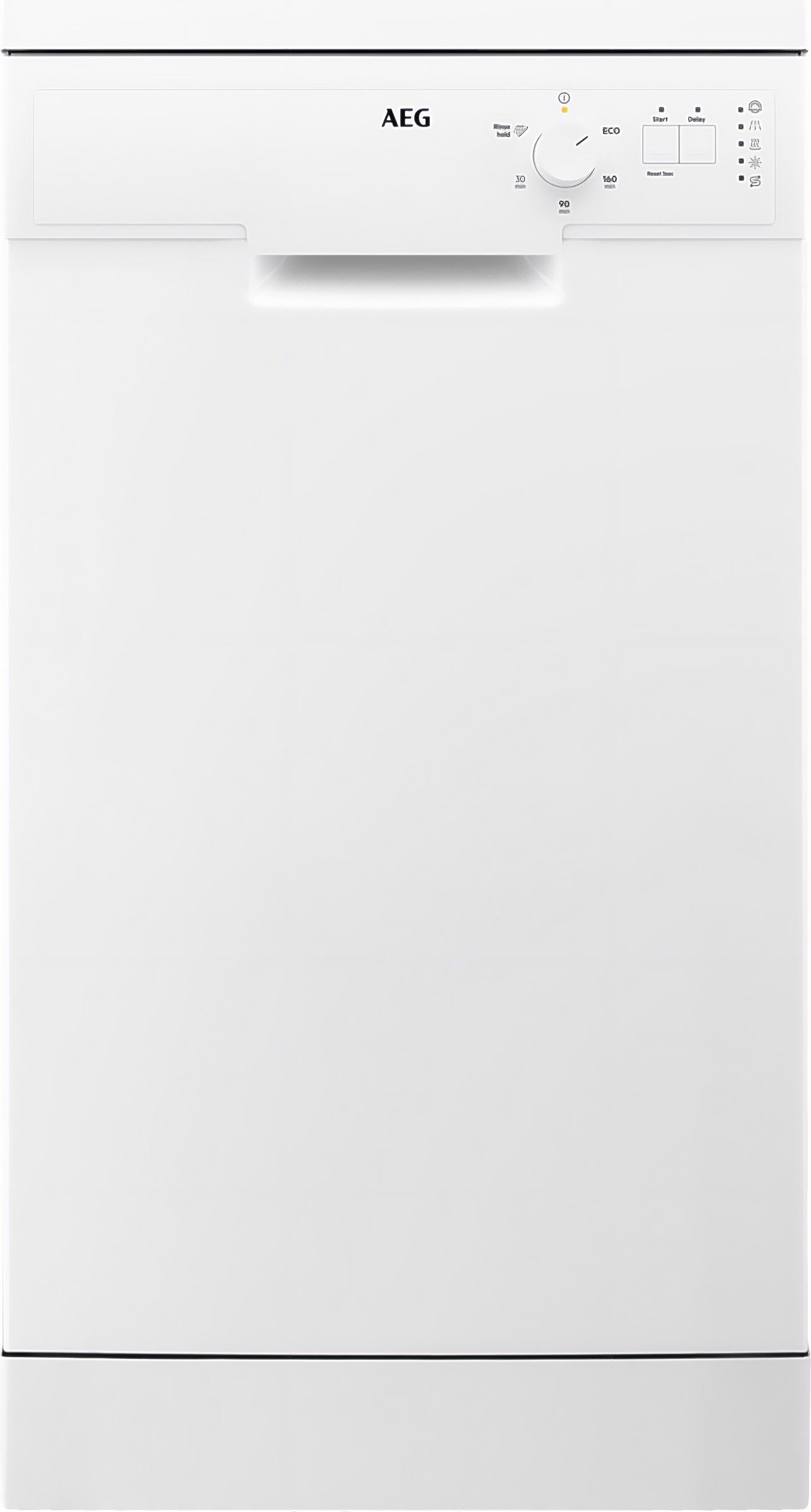 Image of AEG 5000 AirDry FFX52507ZW Slimline Dishwasher - White - E Rated, White