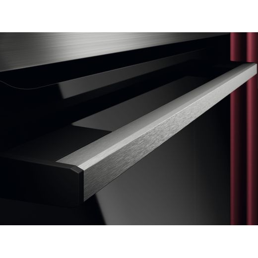 AEG 7000 MealAssist TE7PB731AT Built In Electric Single Oven with Pyrolytic Cleaning - Matt Black - Handle closeup
