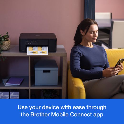 Brother DCP-J1260W Compact 3-in-1 Printer - Black - Annotation - Mobile connect app