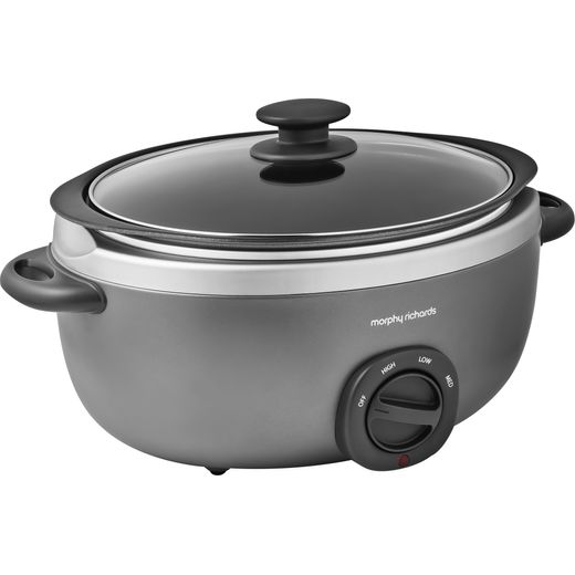 Morphy Richards Sear And Stew 461022 Slow Cooker - Titanium - Right perceptive shot