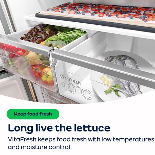 Bosch Series 6 70/30 Fridge Freezer - White - AO Annotation - VitaFresh