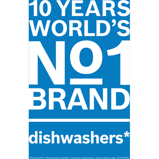 Bosch Series 2 Standard Dishwasher - White - Worl'd number 1 dishwasher brand for 10 years