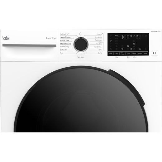 Beko bPRO 500 BM5D513845UW 13Kg / 8KGKg Washer Dryer with 1400 rpm - White - Control panel