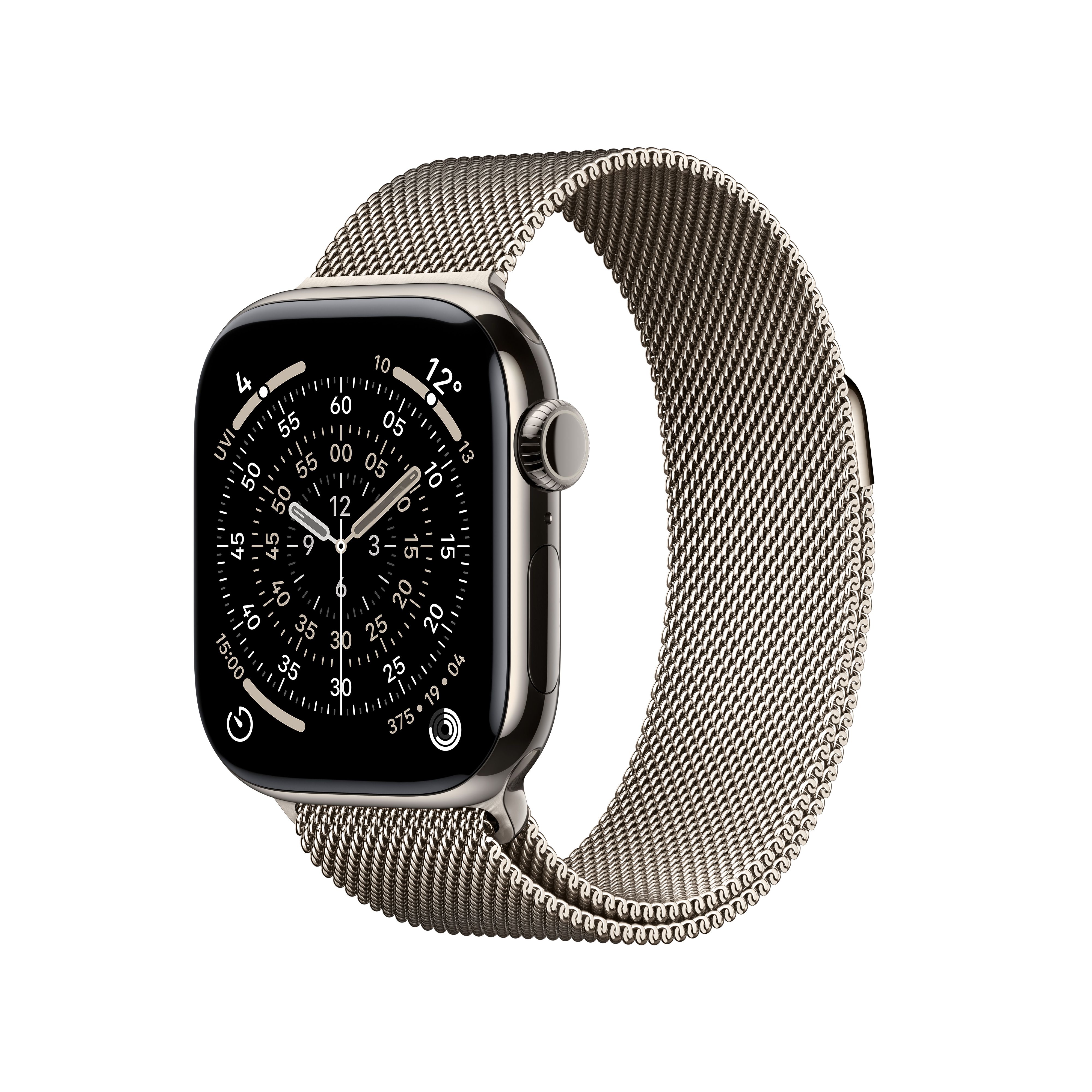 Apple Watch Series 11 42mm GPS + Cellular Natural Titanium Natural Milanese Loop Silver
