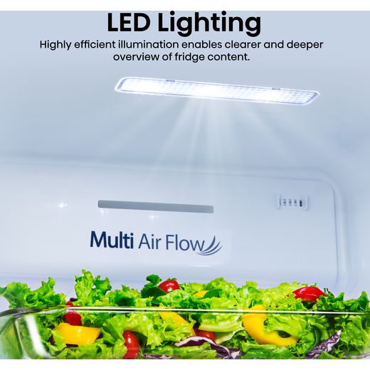 Hisense American Fridge Freezer - Black - Annotation - LED lighting shot