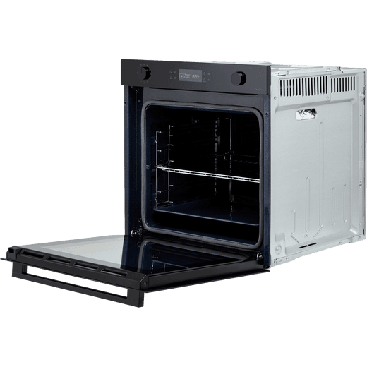 Samsung Bespoke Series 4 Electric Single Oven - Black Glass - Door open