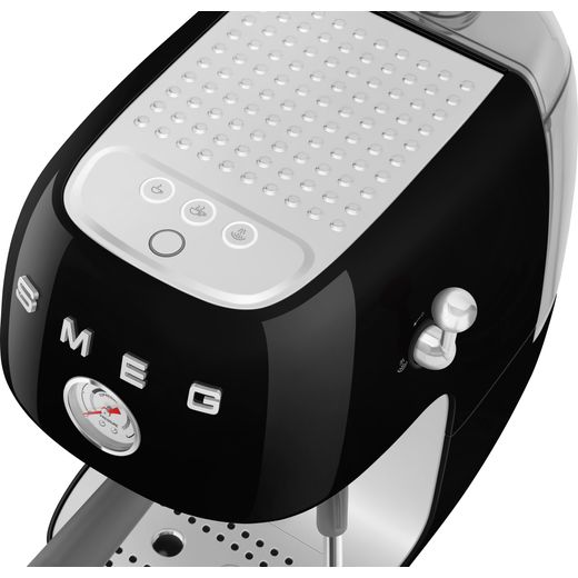 Smeg 50's Style Cold Brew Espresso Coffee Machine - Black - Control panel