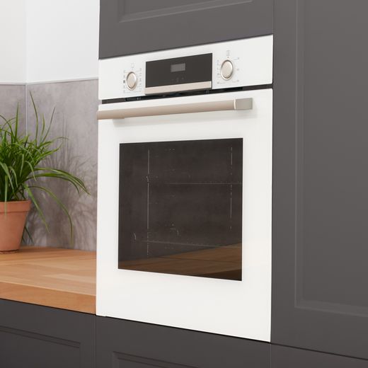 Bosch Series 4 HQA534BW3B Built In Electric Single Oven - White - Oven in kitchen