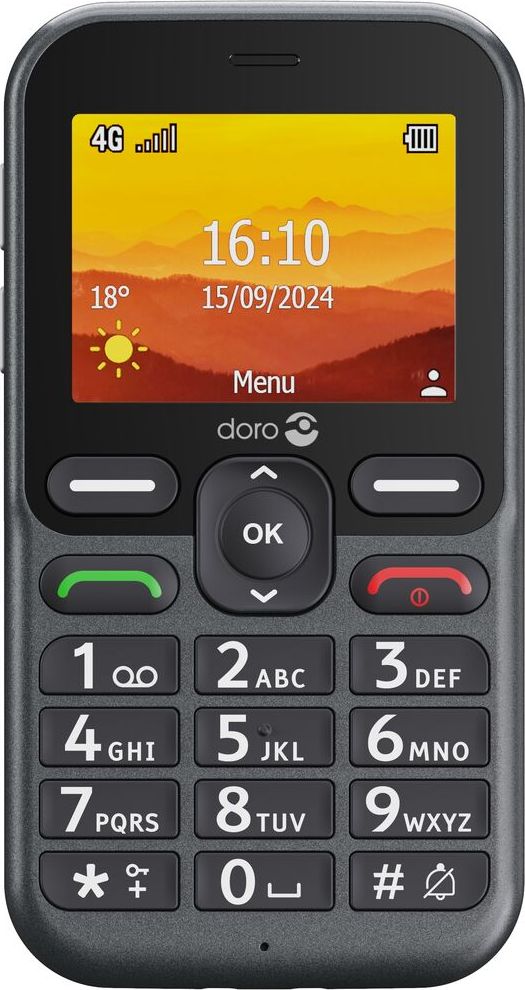 Doro Leva L10 Senior Mobile Phone - 2.4-inch Display - Assistance Button - 2MP Camera - Graphite