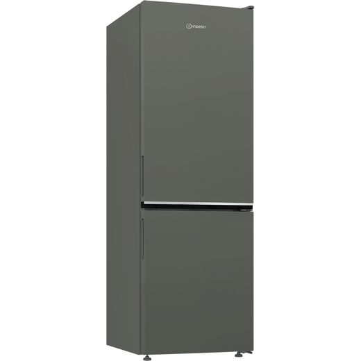 Indesit 60/40 Total No Frost Fridge Freezer - Silver - Right perpsective shot