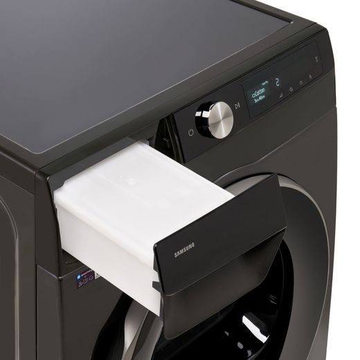 Samsung Series 7 DV90T6240LB/S1 Wifi Connected 9Kg Heat Pump Tumble Dryer - Black - Close up shot