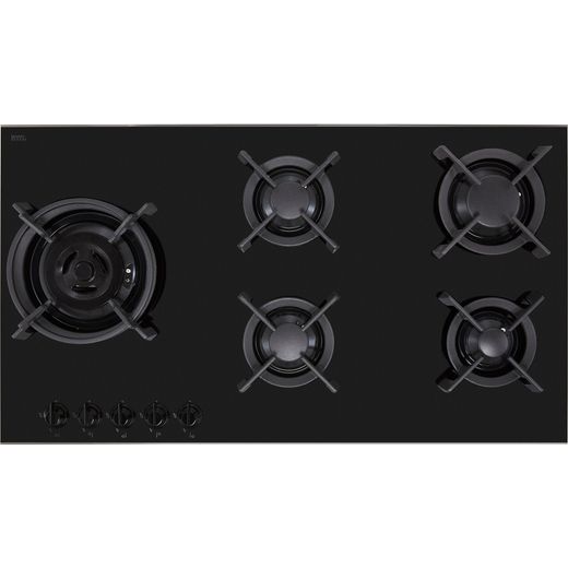 Smeg Dolce Stil Novo PV695LCNX 90cm Gas Hob - Black / Stainless Steel