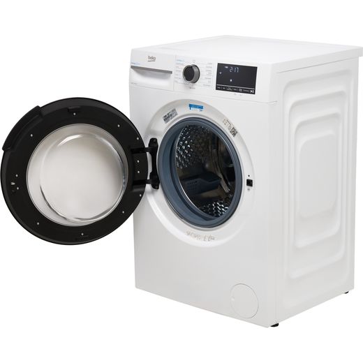 Beko EnergySpin™ BM3WT4941IW 9kg Washing Machine with 1400 rpm - White - Door open