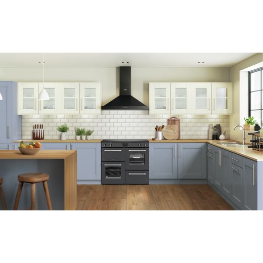 Belling Farmhouse 100Ei 100cm Electric Range Cooker with Induction Hob - Anthracite - Cooker in kitchen shot 