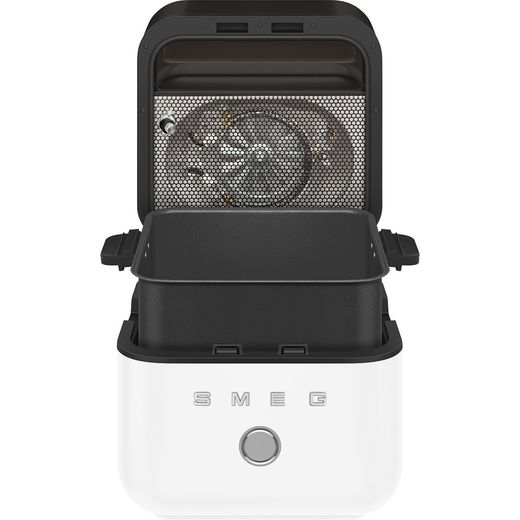 Smeg Collezione AFC01WHMUK Air Fryer - White - front lid open shot