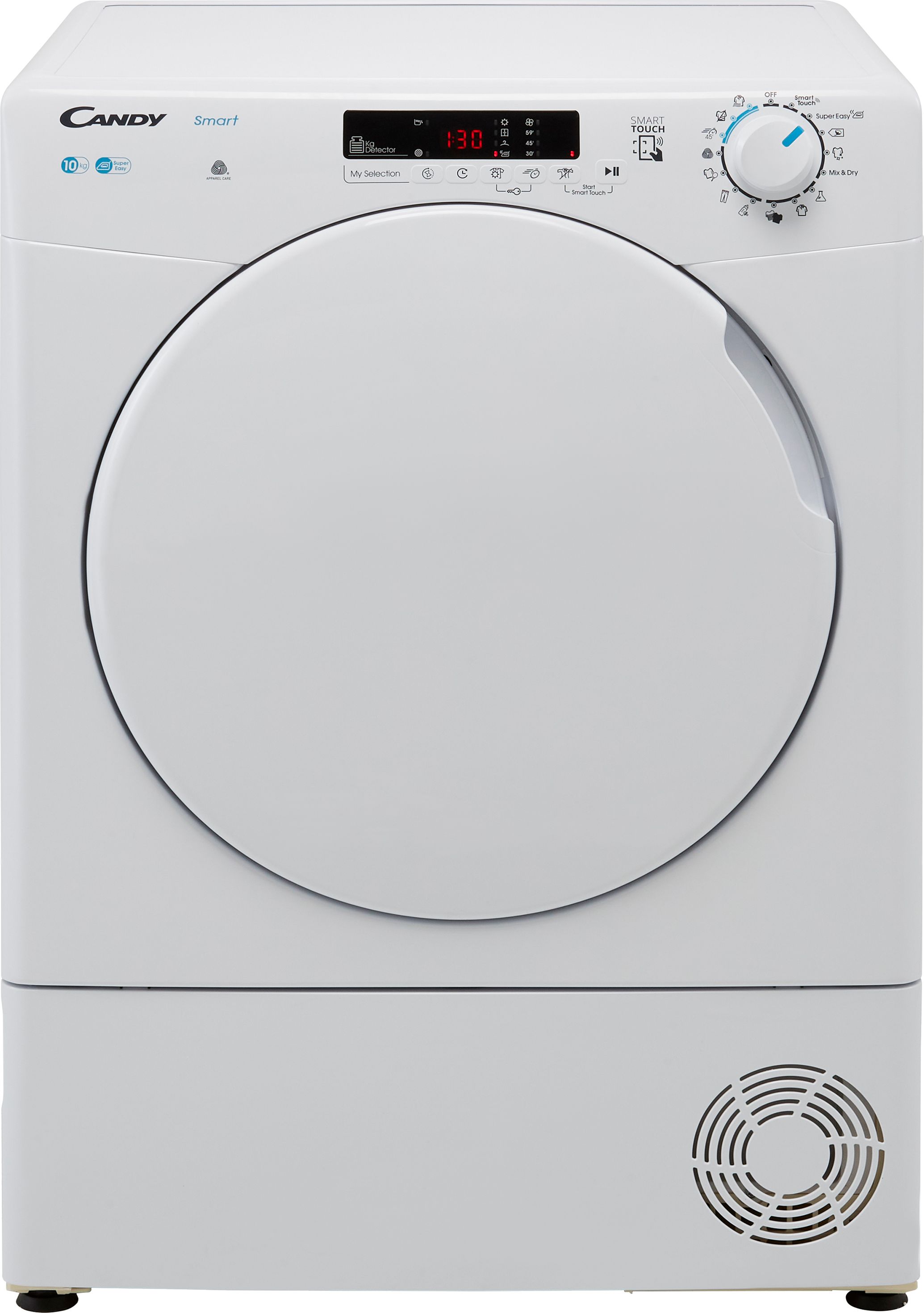Candy CSEC10DF 10Kg Condenser Tumble Dryer - White - B Rated, White