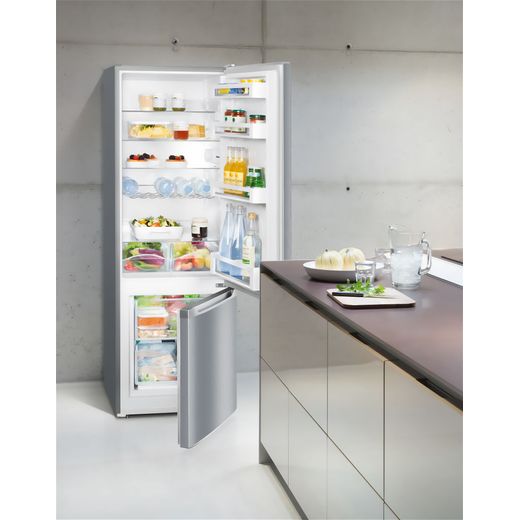 Liebherr Fridge Freezer - Silver - Fridge freezer in kitchen