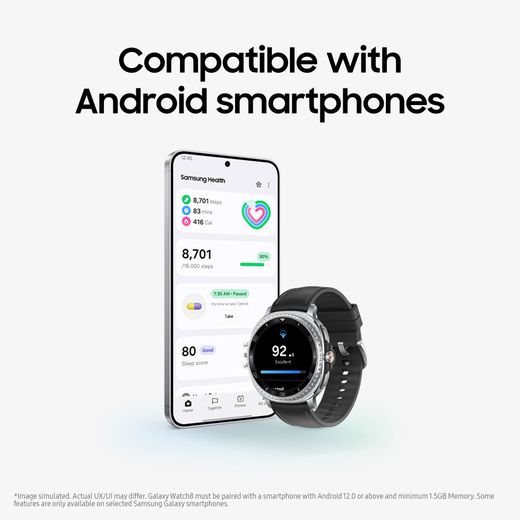 Samsung Galaxy Watch 8 Classic BT, GPS - 46mm - Black - Annotation - Compatible shot
