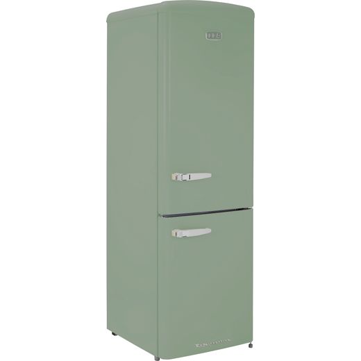 CDA 60/40 Frost Free Fridge Freezer - Green - Right perspective