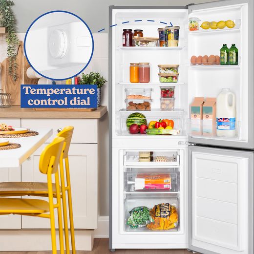 Russell Hobbs RH143FF492E1SS 14cm 70/30 Fridge Freezer - Stainless Steel - Annotation - temp control shot