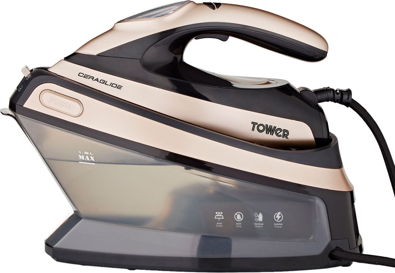 Tower T22024GLD Steam Generator Iron - Black - 2400W - 1.5L Water Tank