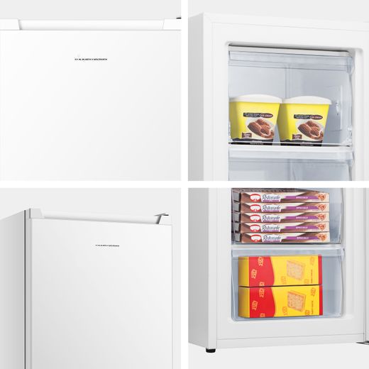 Fridgemaster Under Counter Freezer - White - Multiple closeups