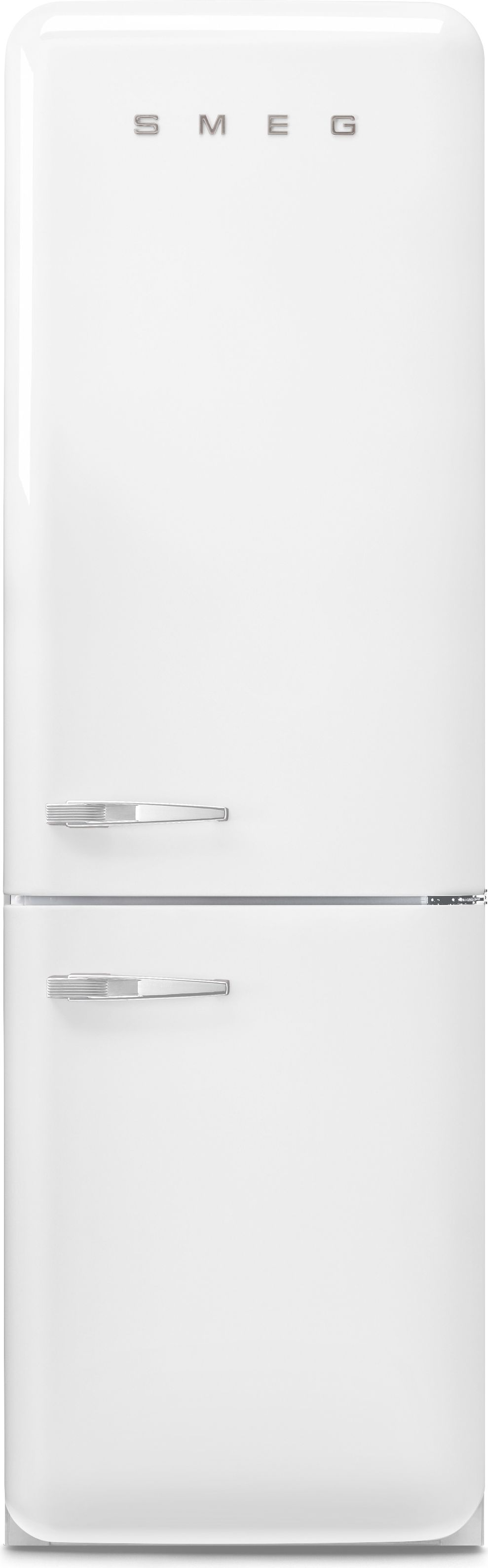 Smeg FAB32RWH6UK 60cm Freestanding Fridge Freezer - White - 331L Total Capacity