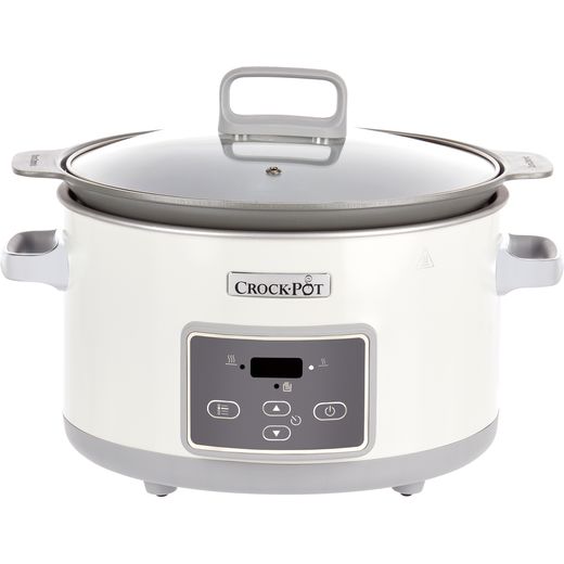 Crockpot CSC026 5 Litre Slow Cooker - White / Grey